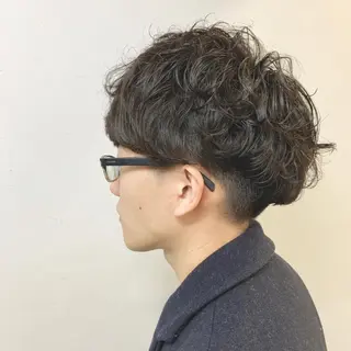 ショート パーマ 山下 直人のヘアスタイル