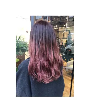 ロング カラー あらい なつみのヘアスタイル