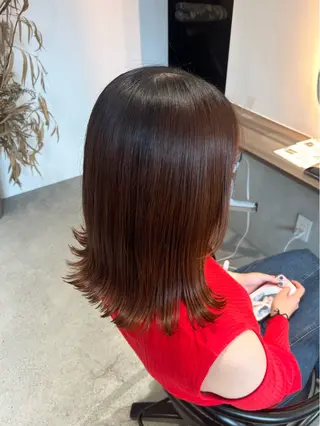 ミディアム 池谷 茉耶のヘアスタイル