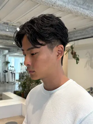 パーマ メンズ ANY/メンズ特化/ シバヤ ユウキのヘアスタイル