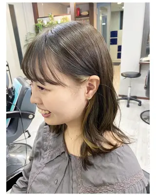 ミディアム カラー ＊横浜駅＊ 金子 誠也のヘアスタイル