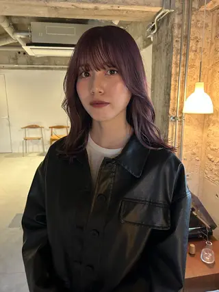 セミロング kana shimizuのヘアスタイル