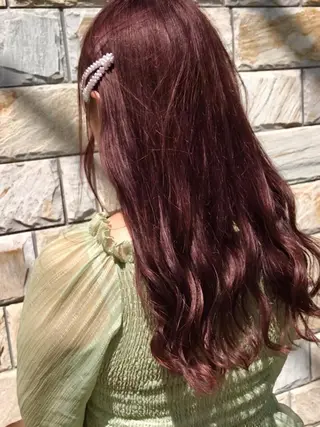 ロング カラー アオイ🩵暖色 /まろやかカラーのヘアスタイル
