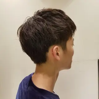 メンズ 🙃 透明感カラー/ボブのヘアスタイル