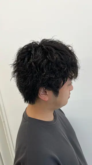 ショート パーマ メンズ 🏆メンズヘア特化 🥇代表りんぺーのヘアスタイル