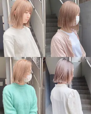 ミディアム ボブ/縮毛矯正 🌟梅田盛一🌟のヘアスタイル