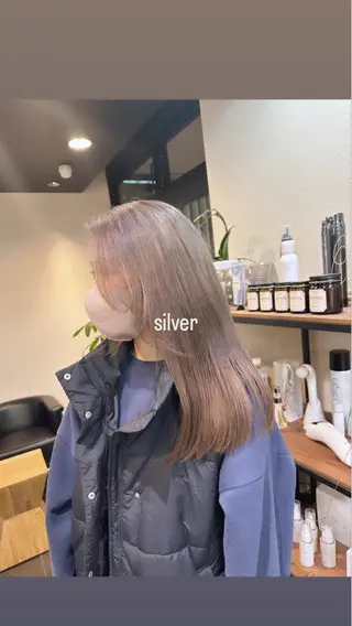 ロング カラー ブリーチカラー/ベー ジュ/Hono🦖のヘアスタイル