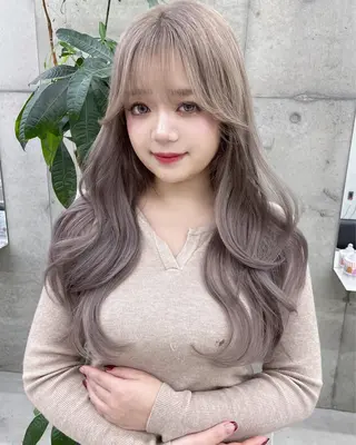 ロング カラー Kazuki/名古屋 ブリーチ/髪質改善のヘアスタイル