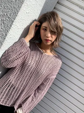 ミディアム 村阪 由美子のヘアスタイル