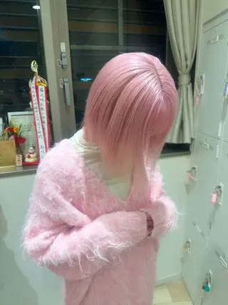 ミディアム ブリーチなしカラー RURI🩵のヘアスタイル