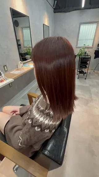 セミロング motoトップカラー リスト/ブリーチカラのヘアスタイル