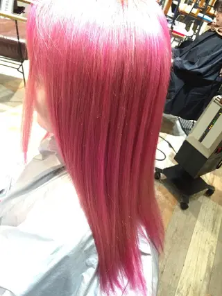 ロング カラー ハイトーン×髪質改善 KENTAのヘアスタイル