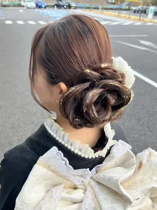 ロング ヘアアレンジ 池田 景子のヘアスタイル