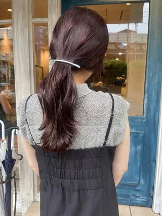 セミロング カラー 🙃 透明感カラー/ボブのヘアスタイル