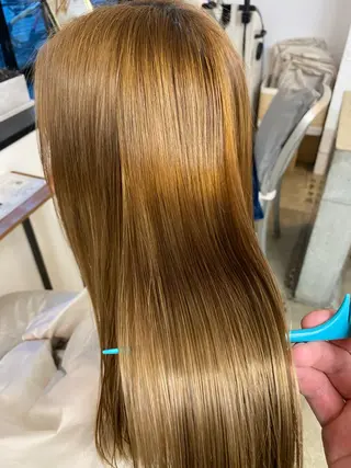 ロング カラー IVORY.所属・🟩白髪ぼかし/ボブ /ショートヘア/大司のヘアスタイル