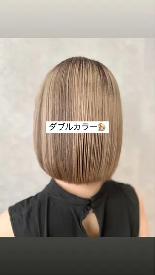 ショート 似合わせカラー☘️ akariのヘアスタイル