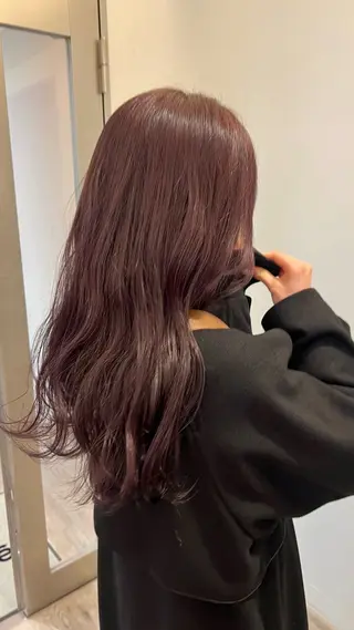 ロング カラー ミディアムレイヤー/ 艶カラー🎀 emiのヘアスタイル