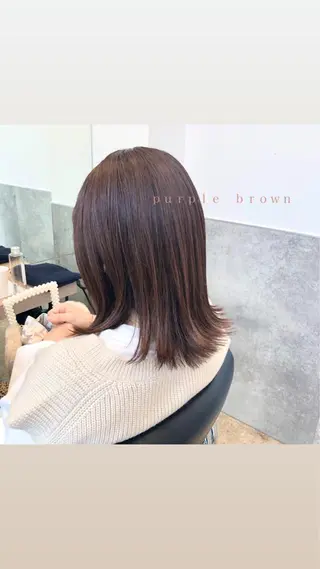 ミディアム カラー パーマ ヘアアレンジ メンズ キッズ stylist 🌸 kana.のヘアスタイル
