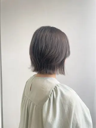 カラー 🫒🫒ブリーチなし 艶カラー🫒ヤマシロのヘアスタイル