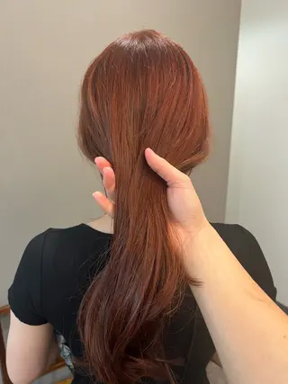 セミロング カラー パーマ/透明感カラー 元町🌱takutoのヘアスタイル