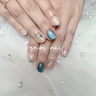 ネイル 𝐲𝐮𝐦𝐢🎀 長さ出しデザイン専門のネイルデザイン