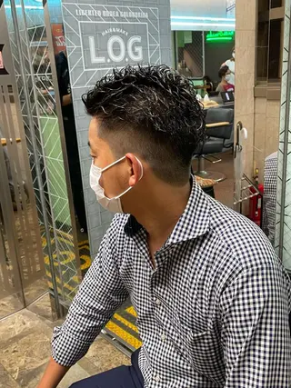 パーマ メンズ 渋谷/フェード/ 國分 翔のヘアスタイル