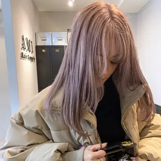 セミロング カラー YUSUKE レイヤーカットカラーのヘアスタイル