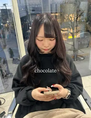 ロング ありむらもえ/ 透明感カラーのヘアスタイル