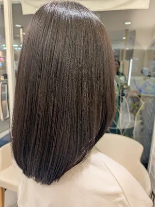 セミロング カラー 佐々木 萌のヘアスタイル