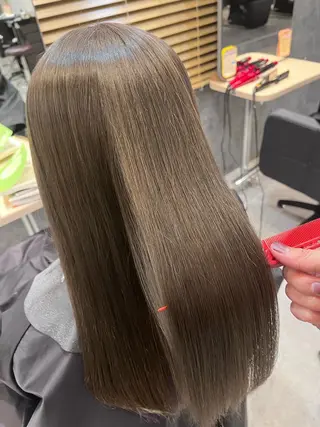 セミロング カラー 小松崎 友宏のヘアスタイル