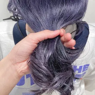 セミロング カラー スキバサミを使わない カット🌼唯🌼のヘアスタイル