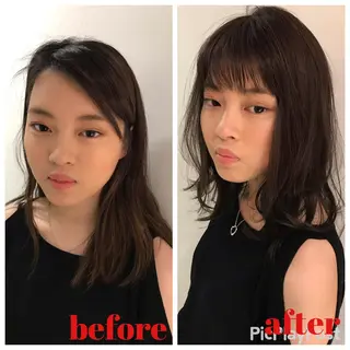 ミディアム 若宮 宣弘のヘアスタイル
