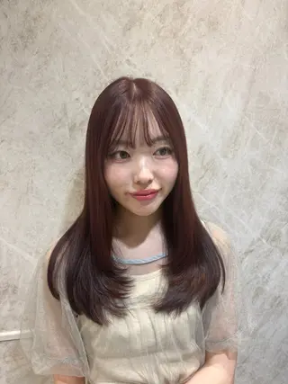 セミロング 顔周りレイヤーカット /髪質改善/ゆう🤍のヘアスタイル