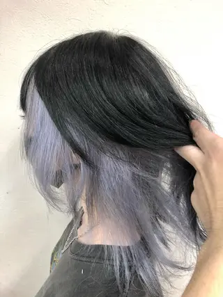 カラー ダブルスキルエクステ /羽エクステ白石宇由のヘアスタイル