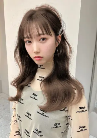 ロング カラー 香月 元希のヘアスタイル