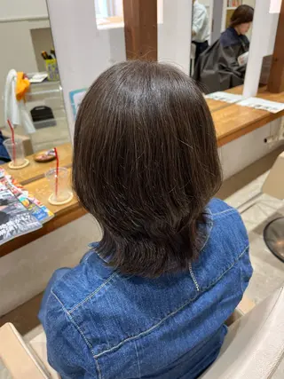 ミディアム カラー 沖元 統弥のヘアスタイル