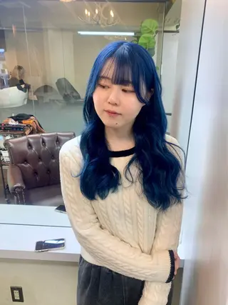 セミロング カラー ヘアアレンジ 個性爆弾💣 ダブルカラー/ゆかのヘアスタイル