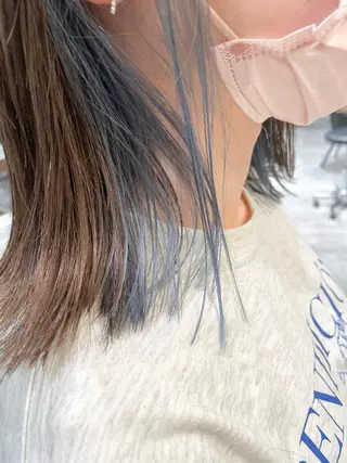ミディアム カラー ✨透明感カラー✨ ✨小顔カット✨山木のヘアスタイル