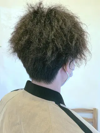 ショート メンズ パーマ 【大宮】デザイナー Anne 諳 アンのヘアスタイル