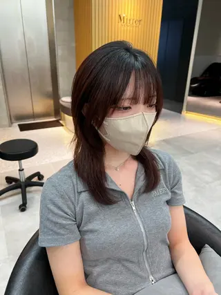 ミディアム 似合わせカラー× ウルフカット/ホマレのヘアスタイル