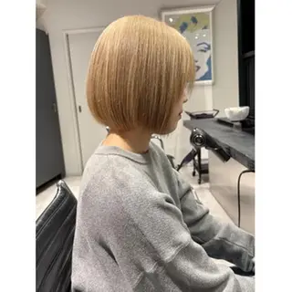ショート あおい/透明感 /ハイトーンのヘアスタイル