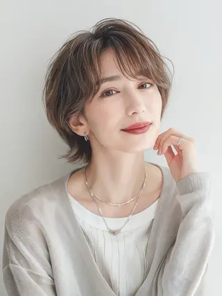 ショート カラー パーマ TV出演&受賞歴有☆ 宮本輝正のヘアスタイル