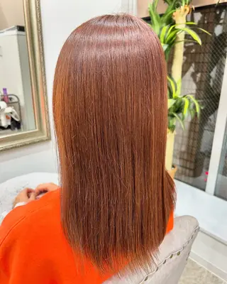 ミディアム 透明感カラー🫧/ 縮毛矯正✨/RENAのヘアスタイル