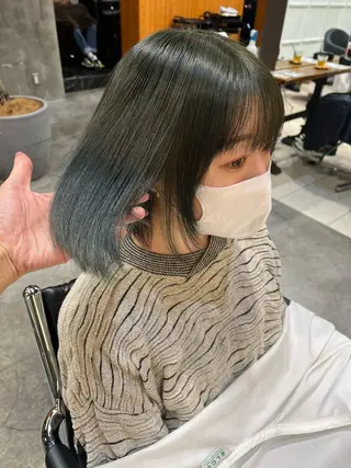 ショート カラー haco＋所属・圧倒的デザイン力 店長🎨RENAのヘアスタイル