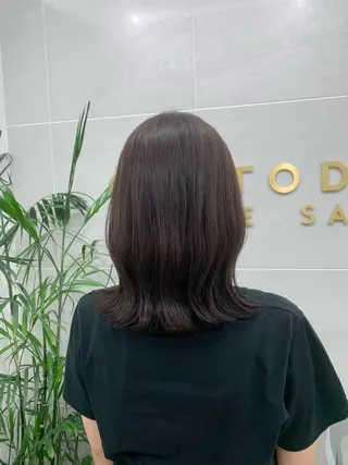 ミディアム カラー 本格ヘッドスパ🌿 ×ヘア 佐藤のヘアスタイル