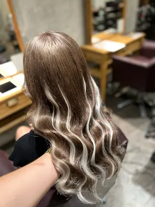 ロング カラー エクステ×ハイトーン 🌈KEISUKEのヘアスタイル