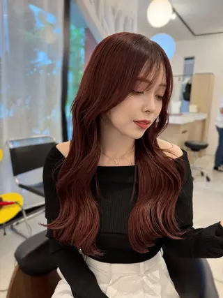 カラー ワンホン風ヘア まなのヘアスタイル