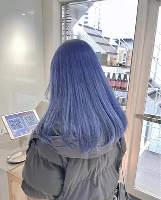 ロング カラー ツヤ髪/透け感ヘア 💎Nokaのヘアスタイル