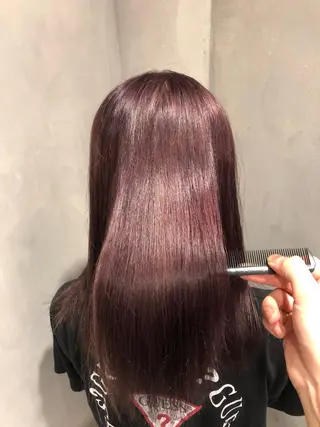 セミロング 髪質改善⭐️ 桜場のヘアスタイル