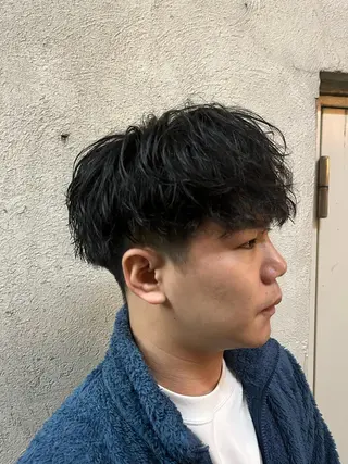 ショート パーマ メンズ 🏆メンズヘア特化 🥇代表りんぺーのヘアスタイル